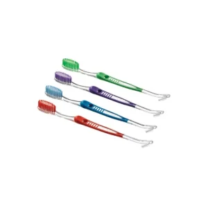 ORTHODONTIC TOOTHBRUSH 144 DUAL HEAD 4 ROW PLAK SMACKER