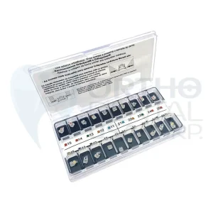 Kit of Brackets case Prescription Roth – PolySafira .022″ – Hook Can – Bicusp – 20pcs
