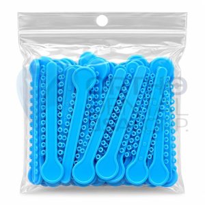 Ligature Ties Metallic Ocean Blue
