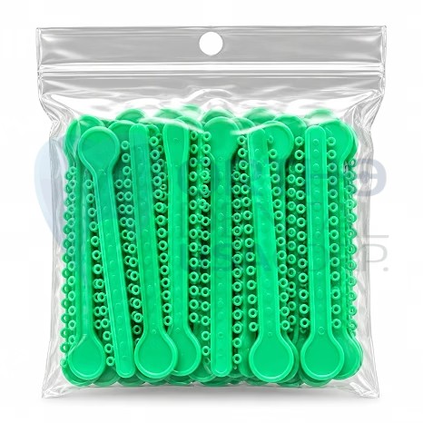 Ligature Ties Sparkle Green