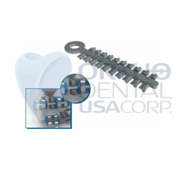 Morelli Orthodontic Rotation Wedges Elastic Gray - 100 Pcs For Dental Braces (6007101)