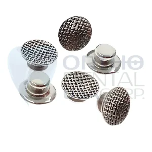 Bondable Lingual Buttons Round FLAT 10pcs Low Profile
