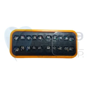 Case of Brackets Mini Roth/MBT 0.18″/0.22″ W/H 3,4,5 Mesh Base Acrylic Case