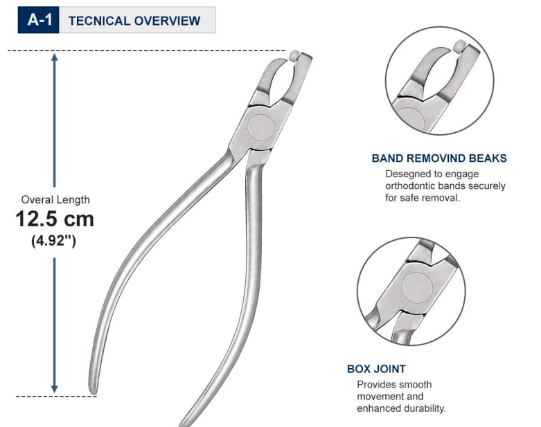  Band Removing Pliers Short Neck 12.5 cm – Hu-Friedy Style 