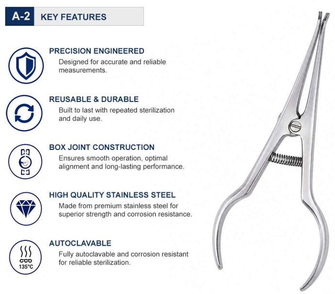 Angulated beaks for improved intraoral access Precision grooved tips for secure, non-slip wire gripping Reverse-action, spring-loaded mechanism reopens automatically after each tie Reduces operator hand fatigue during repetitive procedures Excellent control for anterior and posterior ligature tying Handles stainless steel ligature wires up to 0.015″ (0.38 mm) Precision-machined working tips Medical-grade stainless steel construction Corrosion-resistant and dimensionally stable Fully autoclavable and reusable Backed by a one-year warranty Made by OrthodentalUSA Corp. and shipped from the USA