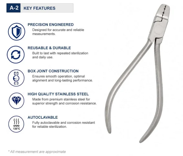 Key Features Lingual Arch Forming Pliers 12 cm