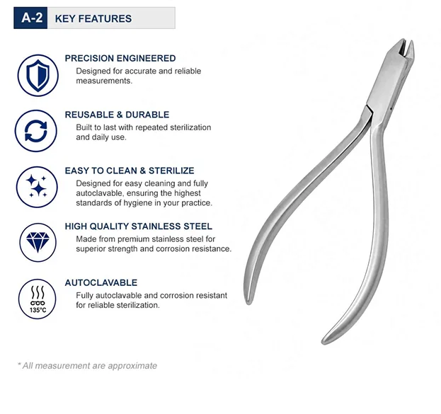 Mini Adrere Pliers 11.5 cm Key Features