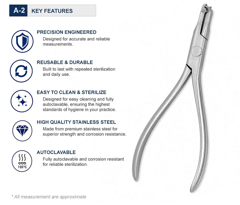 NiTi Cinch Back Pliers Key Features