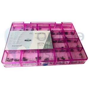 Metallic Bracket Roth .022” W/H 3,4,5 Set of 10Kits / 200 pcs – Pink Case