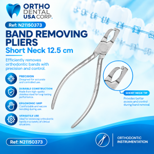 Band Removing Pliers Short Neck 12.5 cm / Hu-Friedy Style Premium Orthodontics