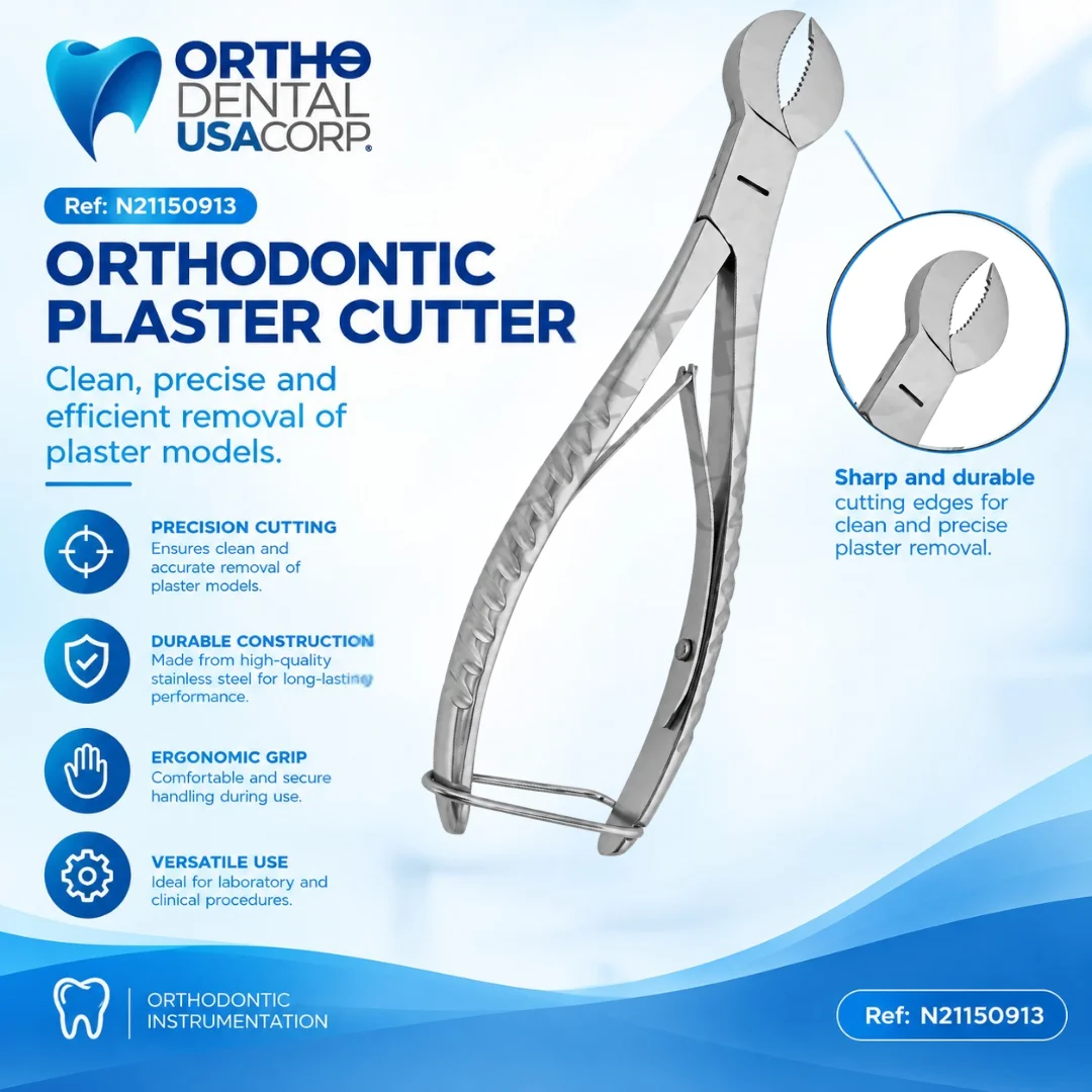 Orthodontic plaster cutter for trimming plaster and stone dental models