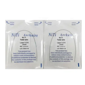 2 Packs Upper/Lower Niti 7 Twisted Ovoid Round Dental Orthodontic