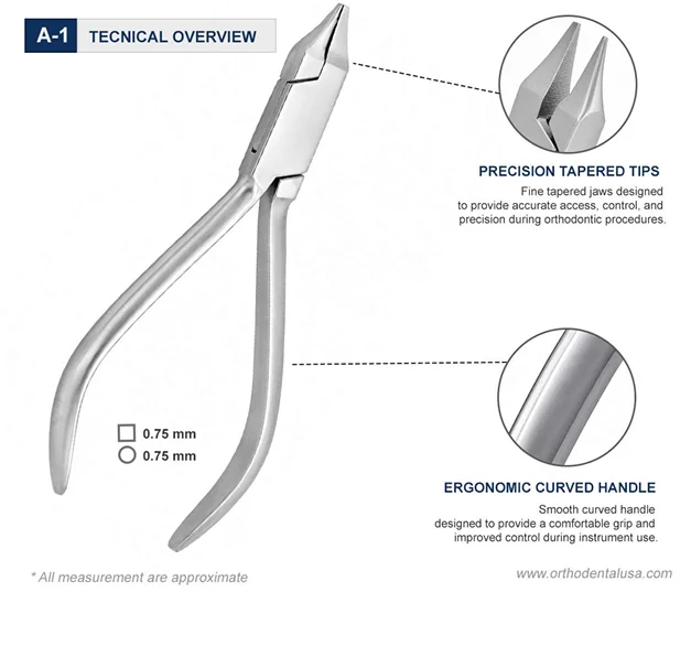 Slim Bird Beak Pliers Tapered Beak 12.5 cm Technical Overview