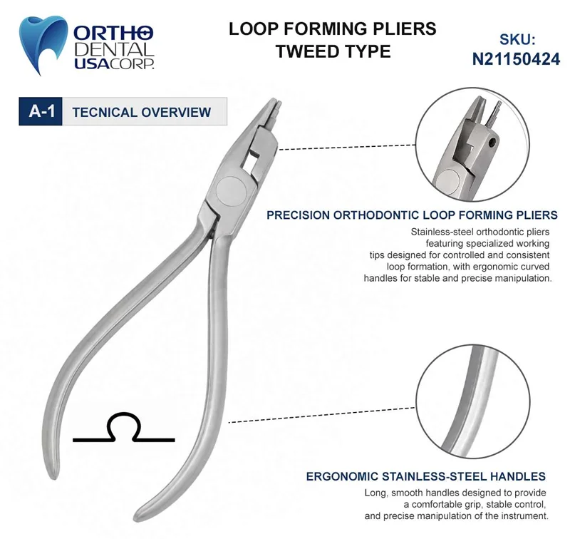 Technical Overview Loop Forming Pliers Tweed Type