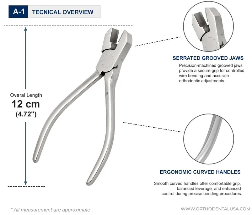 Precision Bending Pliers 12 cm – Hu Friedy Type Technical Overview