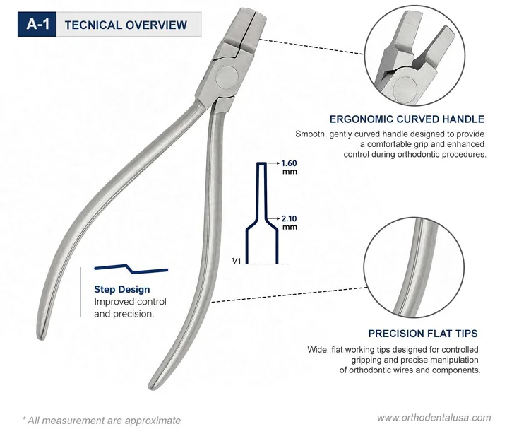 Rectangular Arch Forming Pliers 12 cm / Hu-Friedy Type Technical Overview