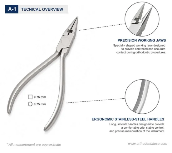Tecnical Overview Light Wire Bending Pliers With Cutters 12 cm