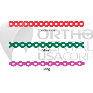 Elastic Chain, Elastomeric Power Chain, Orthodontic elastic chain, long power chain, tooth movement