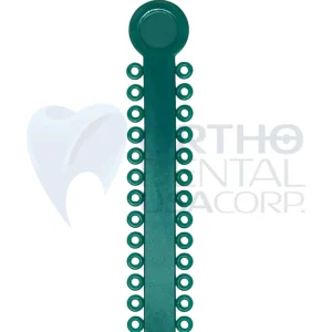 Ligature Ties Metallic Deep Green