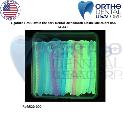 Ligature Ties Glow in the dark Dental Orthodontic Elastic Mix colors USA SELLER - Image 10