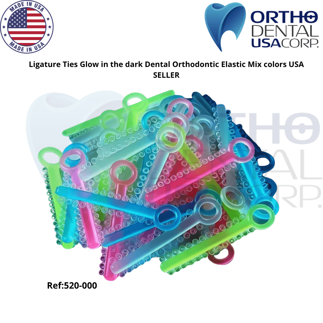 Ligature Ties Glow in the dark Dental Orthodontic Elastic Mix colors USA SELLER - Image 5