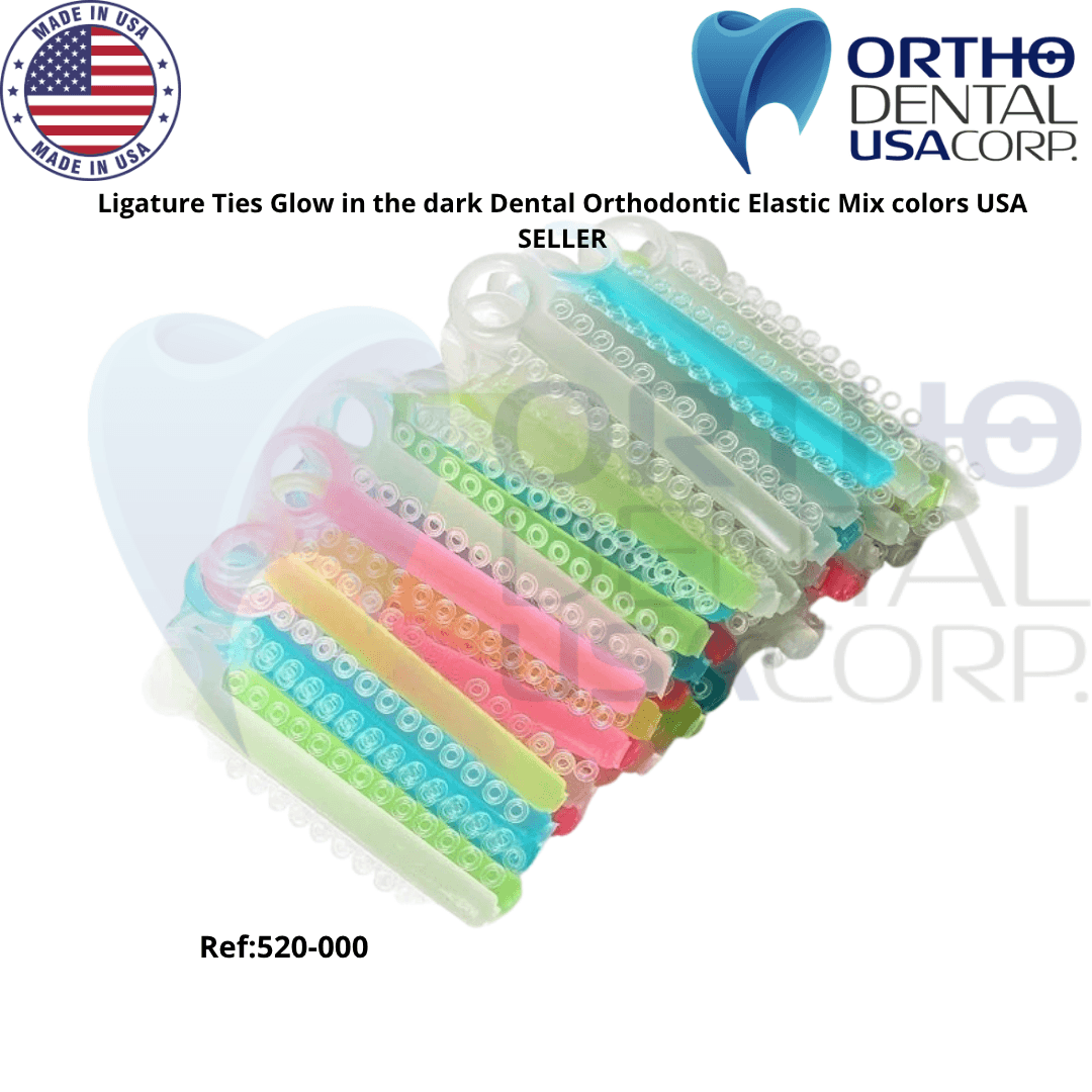 Ligature Ties Glow in the dark Dental Orthodontic Elastic Mix colors USA SELLER - Image 7