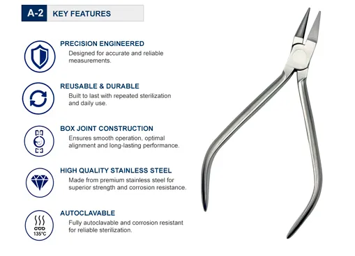 Bird Beak Light Wire Bending Pliers Long Nose 12.5 cm KEY FEATURES